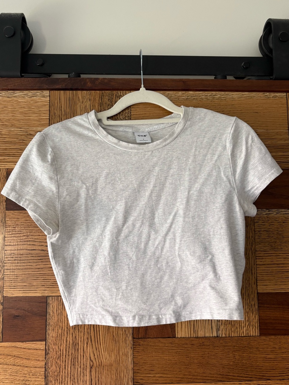 Aritzia | TNA Chill Ortiz Cropped T-Shirt Heather Gray